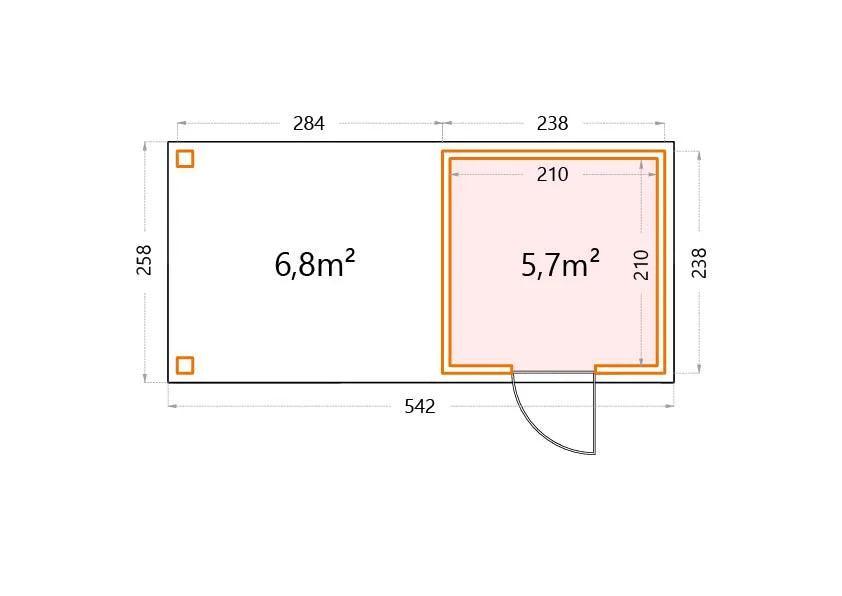 Telluria Open Lounge 2424 Large - Verde Modern Garden Living