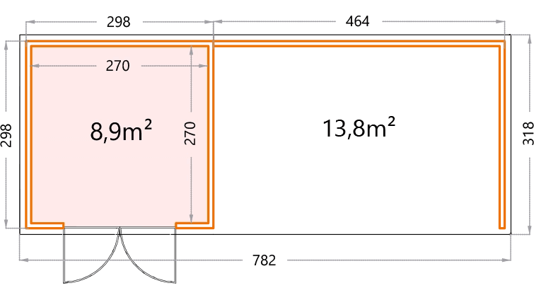 Telluria Lounge 3030 Extra Large - Verde Modern Garden Living