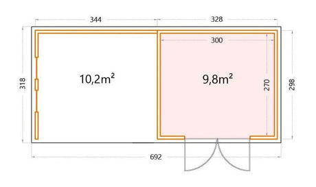 Telluria Lounge 3330 Large - Verde Modern Garden Living