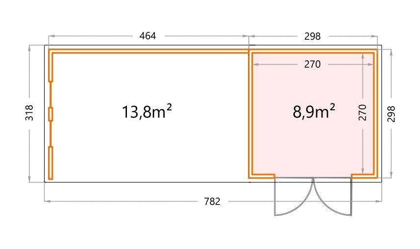 Telluria Lounge 3030 Extra Large - Verde Modern Garden Living