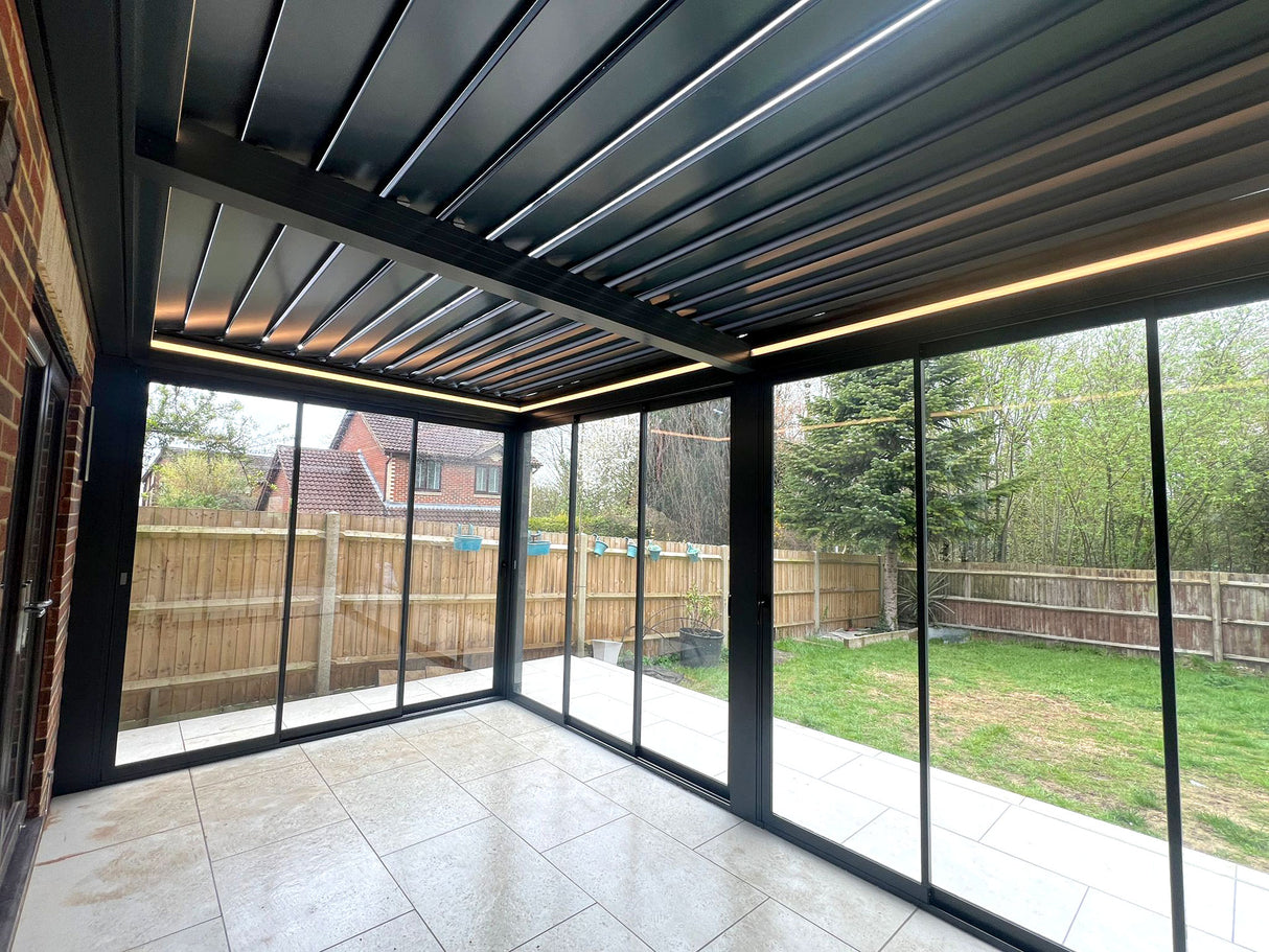 Verde Elegance Louvre Roof Aluminium Veranda