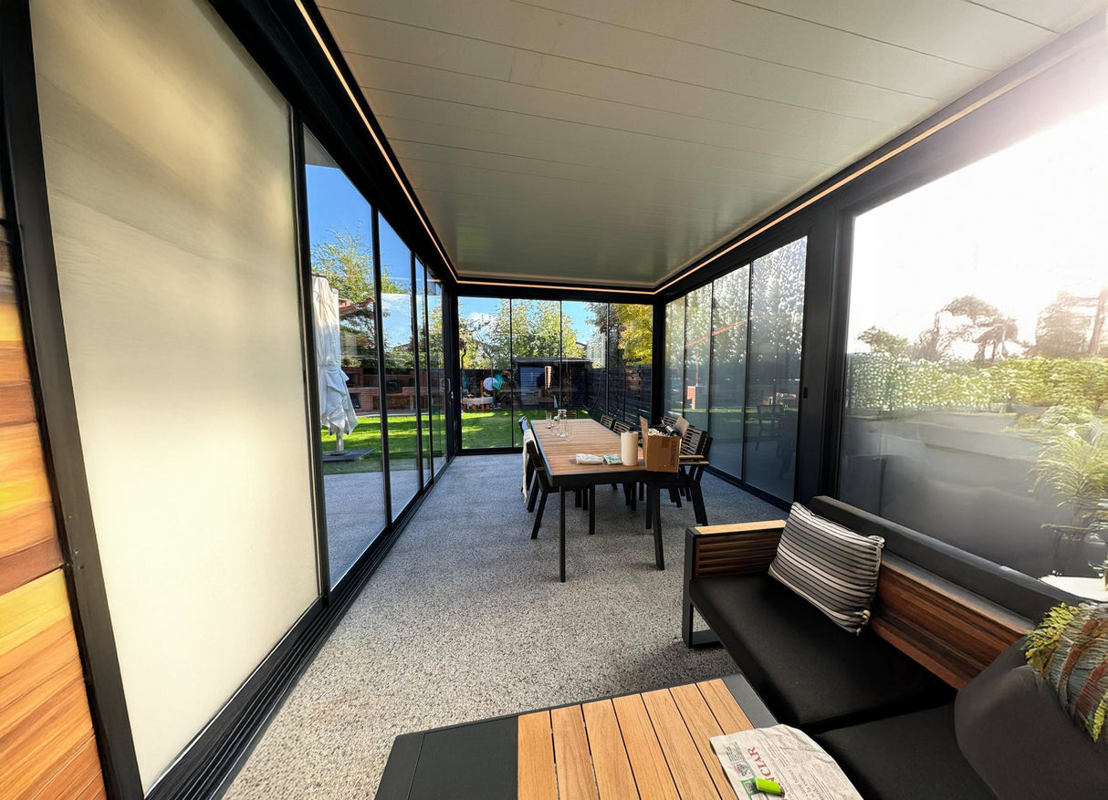 Verde Elegance Louvre Roof Aluminium Veranda