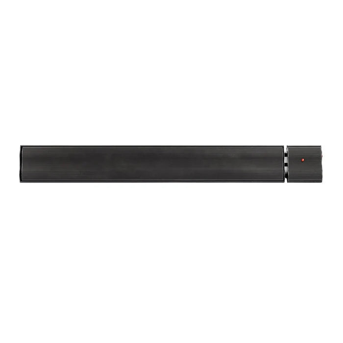 Modern black outdoor patio heater for verandas and garden rooms