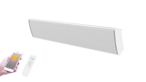 White Infrared Bar Heater | Built in Thermostat | Remote control and Wifi