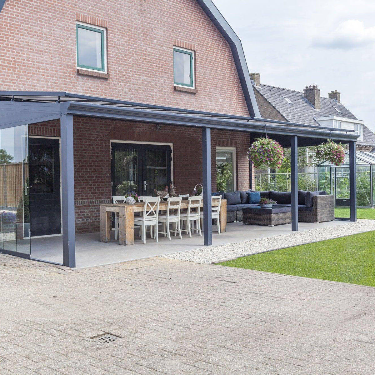 Deponti Pigato Plus Aluminium Veranda - Verde Modern Garden Living