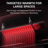 Infrared Bar Heater | Built in Thermostat | Remote control and Wifi