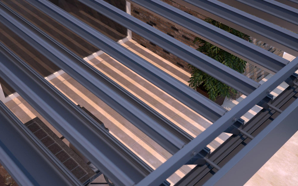 Deponti Pinela Louvered Roof Aluminium Veranda - Verde Modern Garden Living